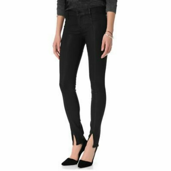 J Brand Denim - J Brand Vera Coated Skinny Jeans